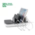 4smarts Family Evo töltő állomás 63W PD, wireless töltővel, kábelekkel, szürke / fehér
