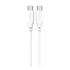 4smarts High FlexUSB-C / USB-C Szilikon töltő- és adatkábel, 60W 1.5m, fehér