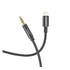 Hoco UPA19 Audio Jack 3,5mm / Lightning ( 8-pin ) kábel, 1m, fekete