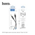 Hoco UPA19 Audio Jack 3,5mm / USB-C kábel, 1m, fekete