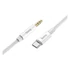 Hoco UPA19 Audio Jack 3,5mm - USB-C kábel, 1m, ezüst