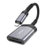 Hoco UA25 kártyaolvasó 2in1, Apple iPhone Lightning (8-pin) szürke