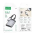 Hoco UA25 kártyaolvasó 2in1, Apple iPhone Lightning (8-pin) szürke