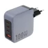 Forcell hálózati gyorstöltő 3xUSB-C + USB-A, PD + QC 4.0, 4A, 100W, kék