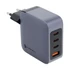 Forcell hálózati gyorstöltő 3xUSB-C + USB-A, PD + QC 4.0, 4A, 100W, kék