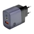Forcell hálózati gyorstöltő USB-C + USB-A, PD + QC 4.0, 4A, 45W, kék