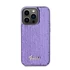 Guess Sequin Script Logo iPhone 14 Pro tok, lila