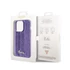 Guess Sequin Script Logo iPhone 14 Pro tok, lila