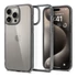 Spigen Ultra Hybrid Apple iPhone 15 Pro Max tok, Space Crystal, átlátszó-szürke, fekete-átlátszó