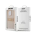 DKNY PU Leather Repeat Pattern Tonal Stripe Apple iPhone 15 Pro tok, rózsaszín