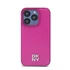 DKNY PU Leather Repeat Pattern Stack Logo Apple iPhone 15 Pro Magsafe tok, rózsaszín
