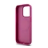 DKNY PU Leather Repeat Pattern Stack Logo Apple iPhone 15 Pro Magsafe tok, rózsaszín