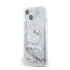 Hello Kitty Liquid Glitter Electroplating Head Logo Apple iPhone 12/12 Pro hátlap tok, átlátszó