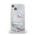 Hello Kitty Liquid Glitter Electroplating Head Logo Apple iPhone 12/12 Pro hátlap tok, átlátszó