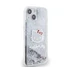 Hello Kitty Liquid Glitter Electroplating Head Logo Apple iPhone 12/12 Pro hátlap tok, átlátszó