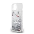 Hello Kitty Liquid Glitter Electroplating Head Logo Apple iPhone 12/12 Pro hátlap tok, átlátszó