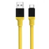 Tactical Fat Man USB / USB-C töltő- és adatkábel, 1m, sárga