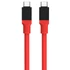 Tactical Fat Man USB-C / USB-C töltő- és adatkábel, 1m, piros