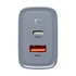 Tactical Microgrid töltő adapter USB-A+ USB-C, GaN, 45W, szürke