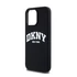DKNY Liquid Silicone Arch Logo MagSafe iPhone 15 Pro Max hátlap tok, fekete