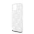 DKNY Liquid Glitter Checkered Pattern iPhone 15 hátlap tok, átlátszó
