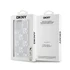 DKNY Liquid Glitter Checkered Pattern iPhone 15 Pro Max hátlap tok, átlátszó