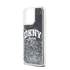 DKNY Liquid Glitter Arch Logo iPhone 14 Pro Max hátlap tok, fekete