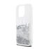 DKNY Liquid Glitter Arch Logo iPhone 14 Pro Max hátlap tok, átlátszó