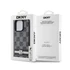 DKNY PU Leather Checkered Pattern and Stripe iPhone 14 Pro Max hátlap tok, fekete