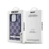 DKNY PU Leather Checkered Pattern and Stripe iPhone 15 Pro Max hátlap tok, kék