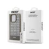 DKNY PU Leather Repeat Pattern Bottom Stripe iPhone 15 Pro Max hátlap tok, barna