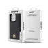DKNY PU Leather Repeat Pattern Stack Logo iPhone 15 Pro Max Magsafe hátlap tok, fekete