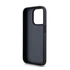 DKNY PU Leather Repeat Pattern Tonal Stripe iPhone 14 Pro Max hátlap tok, fekete