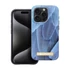 Forcell F-Protect Mirage Apple iPhone 15 Pro Magsafe kompatibilis hátlap tok, madártoll minta, kék