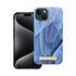 Forcell F-Protect Mirage Apple iPhone 14 Magsafe kompatibilis hátlap tok, madártoll minta, kék