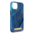 Forcell F-Protect Mirage Apple iPhone 14 Magsafe kompatibilis hátlap tok, madártoll minta, kék
