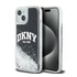 DKNY Liquid Glitter Big Logo Apple iPhone 15 Plus / 14 Plus hátlap tok, fekete, DKHCP15MLBNAEK