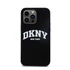 DKNY Liquid Silicone White Printed Logo Apple iPhone 13 Pro Max Magsafe hátlap tok, fekete, DKHMP13XSNYACH