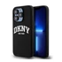 DKNY Liquid Silicone White Printed Logo Apple iPhone 13 Pro / 13 Magsafe hátlap tok, fekete, DKHMP13LSNYACH