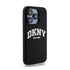 DKNY Liquid Silicone White Printed Logo Apple iPhone 13 Pro / 13 Magsafe hátlap tok, fekete, DKHMP13LSNYACH