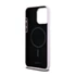 DKNY Liquid Silicone Small Metal Logo iPhone 14 Pro Max Magsafe hátlap tok, rózsaszín, DKHMP14XSMCHLP