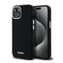 DKNY Liquid Silicone Small Metal Logo Apple iPhone 15 Plus / 14 Plus Magsafe hátlap tok, fekete, DKHMP15MSMCHLK