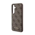 Guess 4G Metal Gold Logo Samsung Galaxy A35 hátlap tok, barna, GUOHCSA35G4GFBR