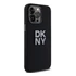 DKNY Liquid Silicone Metal Logo  Apple iPhone 15 Pro hátlap tok, fekete, DKHCP15LSMCBSK