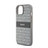 DKNY PU Leather Repeat Pattern Tonal Stripe Apple iPhone 15 hátlap tok, bézs