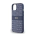 DKNY PU Leather Repeat Pattern Tonal Stripe Apple iPhone 14 hátlap tok, kék