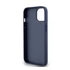DKNY PU Leather Repeat Pattern Tonal Stripe Apple iPhone 14 hátlap tok, kék