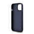 DKNY PU Leather Repeat Pattern Tonal Stripe Apple iPhone 15 hátlap tok, kék