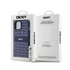 DKNY PU Leather Repeat Pattern Tonal Stripe Apple iPhone 15 hátlap tok, kék