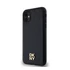 DKNY PU Leather Repeat Pattern Stack Logo Apple iPhone 11 Magsafe kompatibilis hátlap tok, fekete